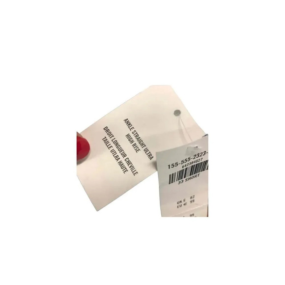 NWT Abercrombie & Fitch The Ankle Straight ultra High Rise Size 33/16S - Picture 13 of 14